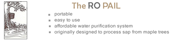 The RO Pail The RO Pail