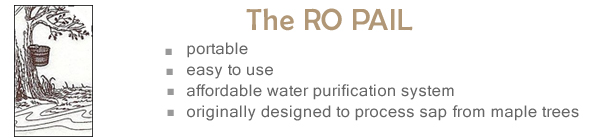 The RO Pail The RO Pail
